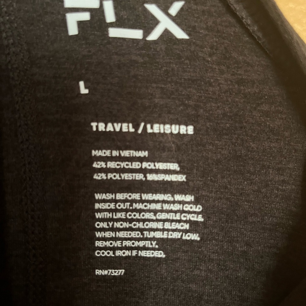 FLX - Travel/Leisure - sleeveless - wide leg, black jumpsuit- L - Picture 9 of 9